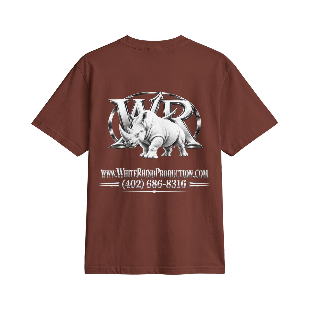 White Rhino Logo T‑Shirt — Graphic Animal Tee