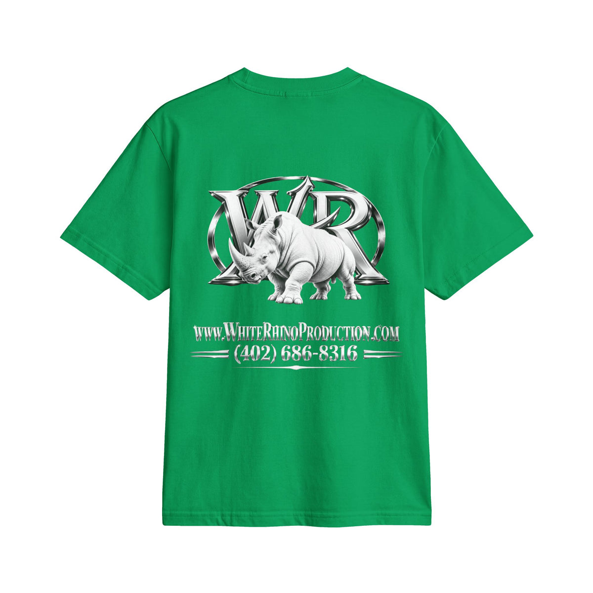 White Rhino Logo T‑Shirt — Graphic Animal Tee