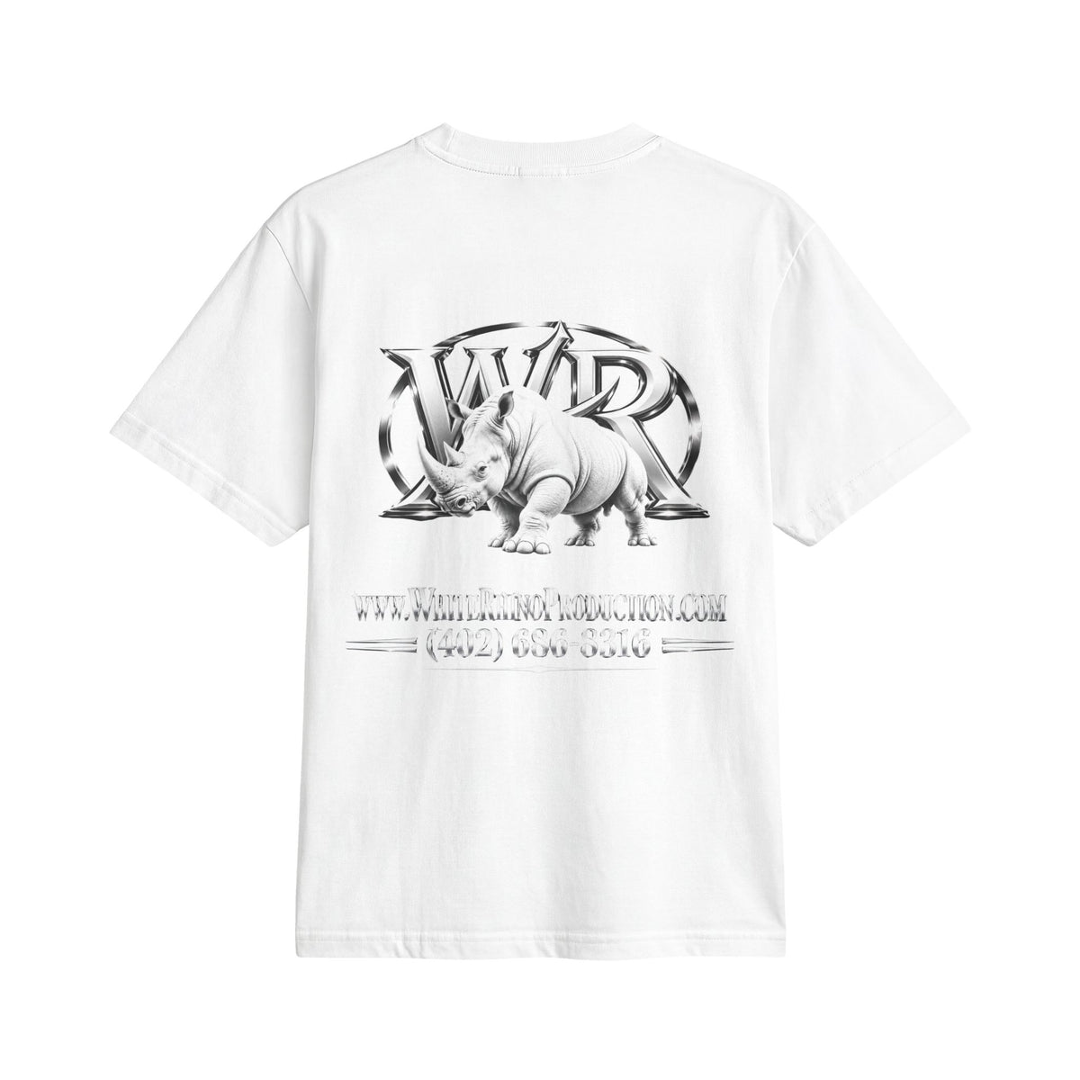 White Rhino Logo T‑Shirt — Graphic Animal Tee