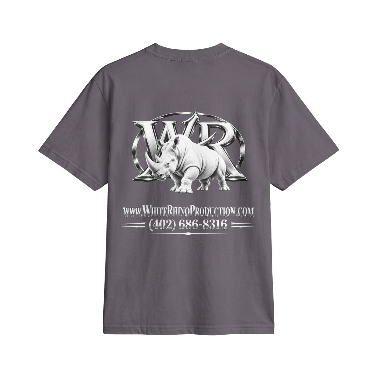 White Rhino Logo T‑Shirt — Graphic Animal Tee