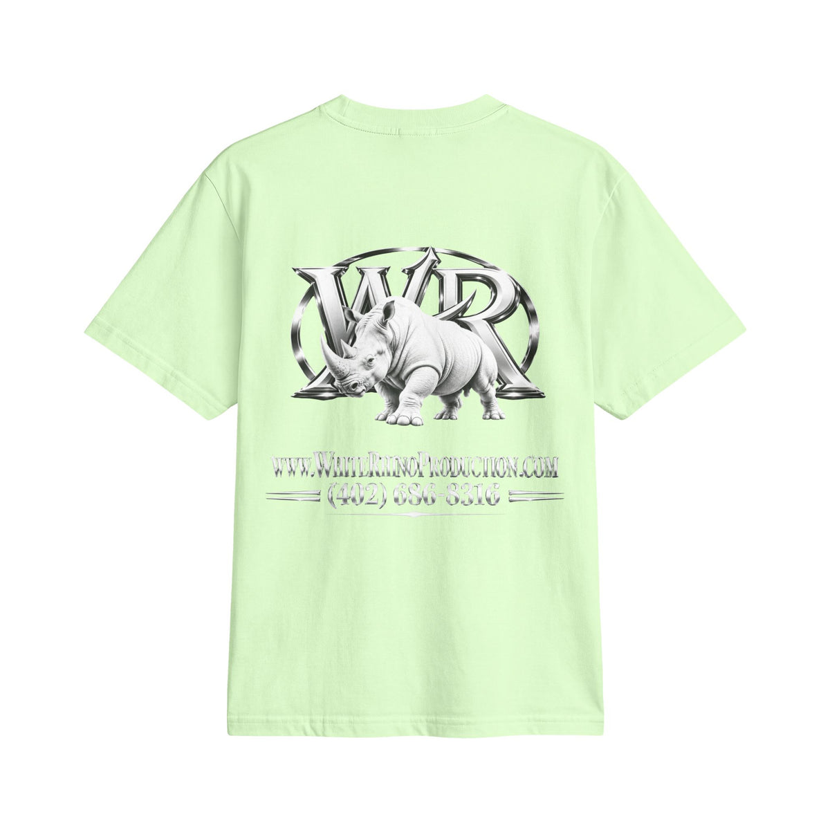White Rhino Logo T‑Shirt — Graphic Animal Tee