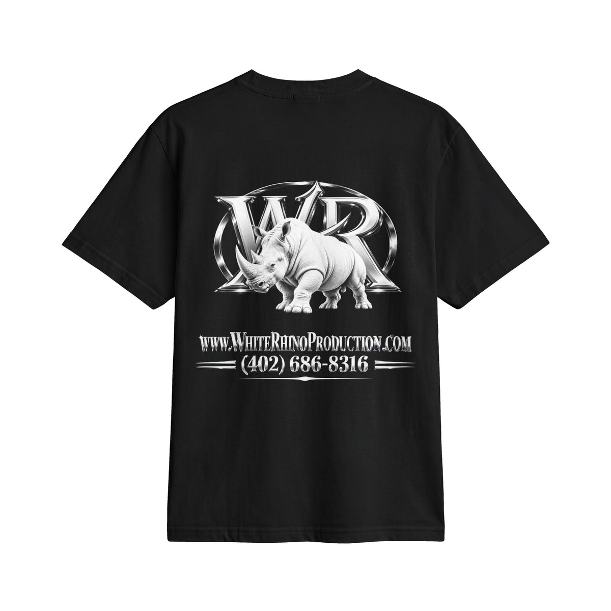 White Rhino Logo T‑Shirt — Graphic Animal Tee