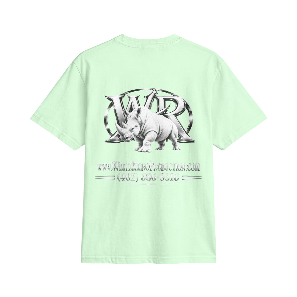 White Rhino Logo T‑Shirt — Graphic Animal Tee